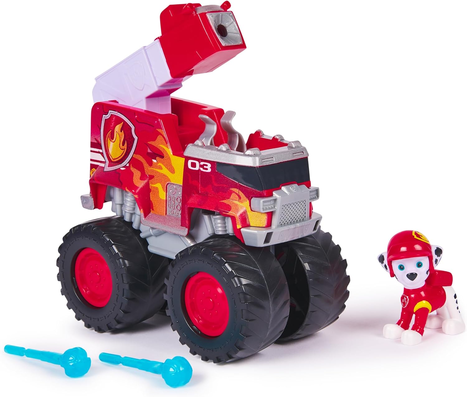 Paw Patrol: Rescue Wheels Marshall’s Fire Engine, Toy Fire Engine with Projectile Launcher and Collectible Action Figure, Kids’ Toys for Boys & Girls Ages 3+