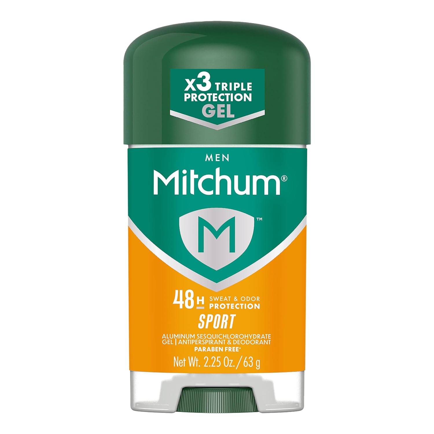 Mitchum Men’s Triple Odor Protection Antiperspirant & Deodorant Gel, Sport, 48HR Protection, 2.25 oz