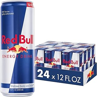 Red Bull Energy Drink with 114mg Caffeine plus Taurine & B Vitamins, 12 Fl Oz, 6 Packs of 4 Cans (Pack of 24)