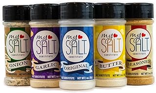 MySALT Pantry Staples Set - All 5 Sodium Free Varieties Are Essential to a Well-Stocked Heart Healthy Kitchen