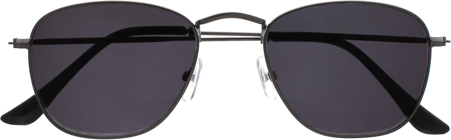 OPULIZE Sky Thin Rimmed Metal Matt Mens Womens Reading Sunglasses Reading Glasses UV400 S95