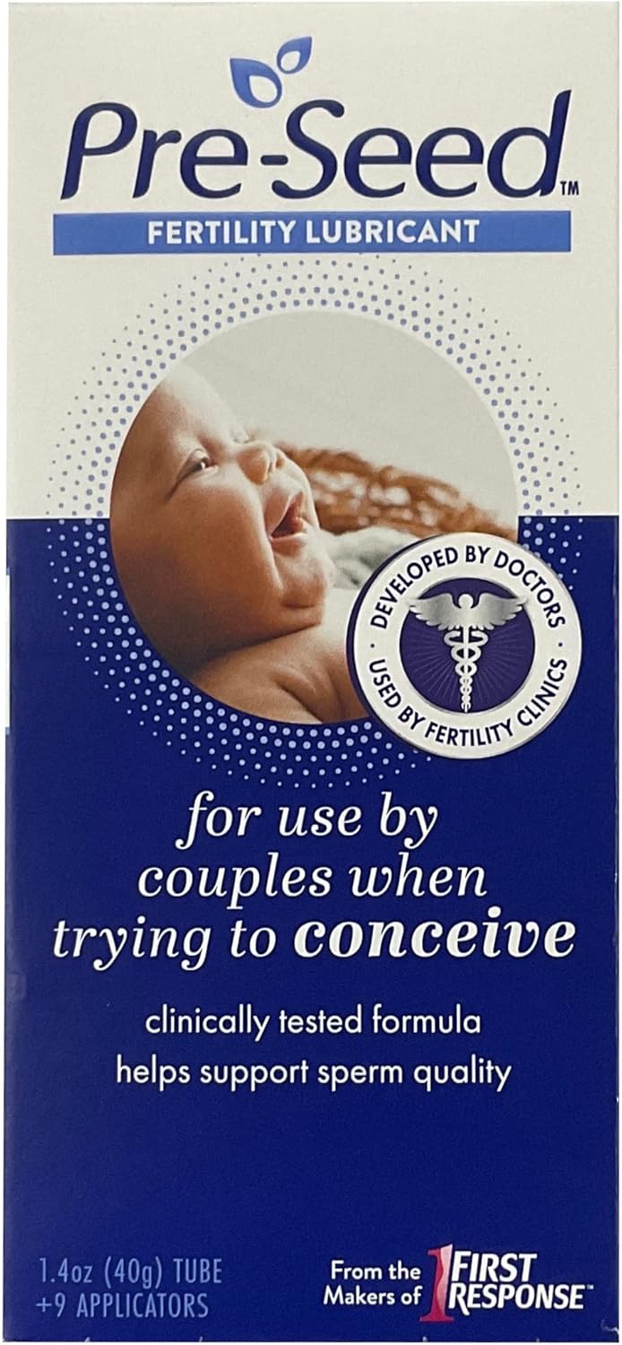 Pre-Seed Lubricant 40-gram tube with 9 applicators (Pack of 3)