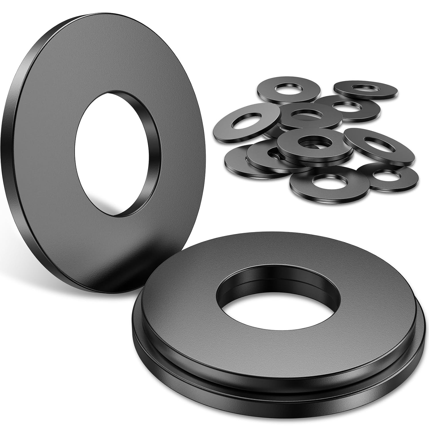 YOOPIN 30PCS M4 Washers, 304 Stainless Steel Black Washer for Screws, M4X12mm Penny washers, Assorted Washers for Bolts & Screws