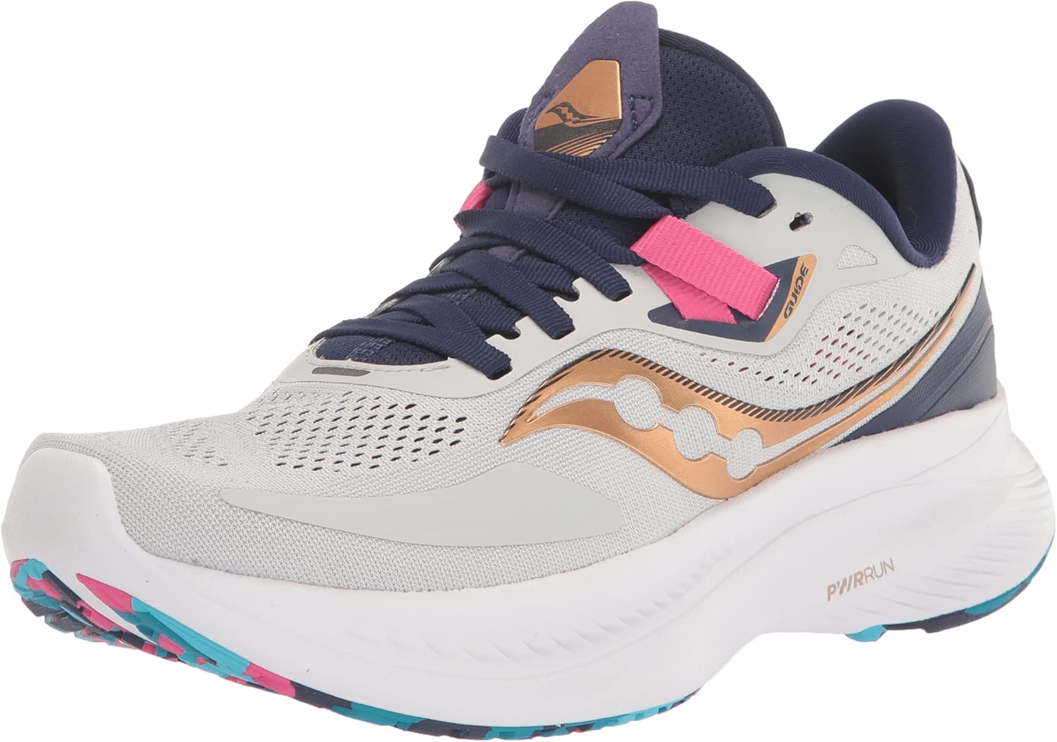 Saucony Guide 15 Women's Running Shoes - AW22-4.5 Grey (S10684-40)
