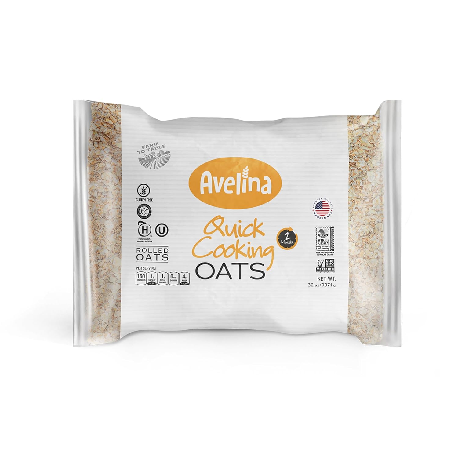 Avelina Quick Cooking Oats - Gluten-Free - 32 oz (Pack of 1)