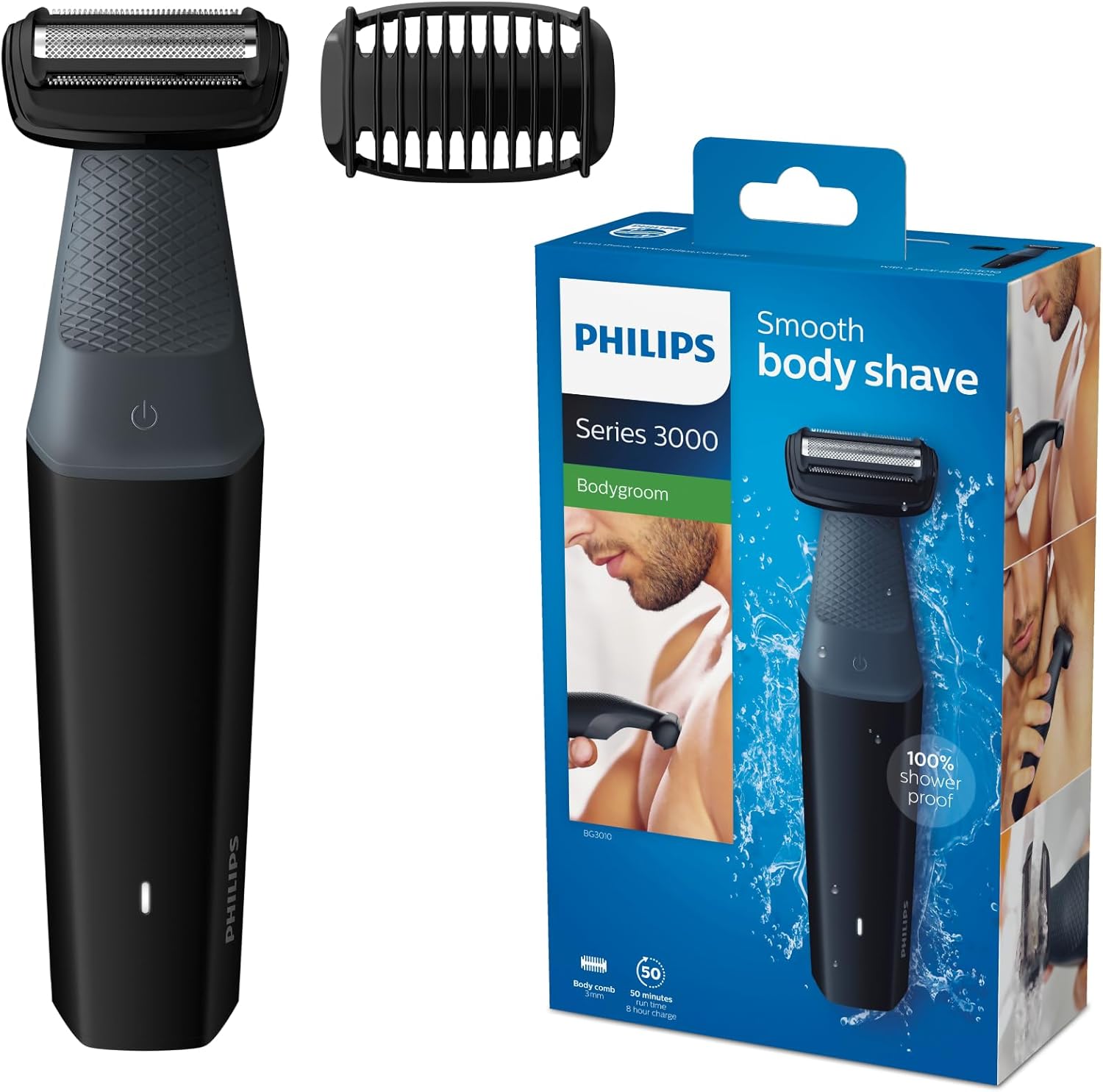 Philips Series 3000 Showerproof Body Groomer with Skin Comfort System - BG3010/13