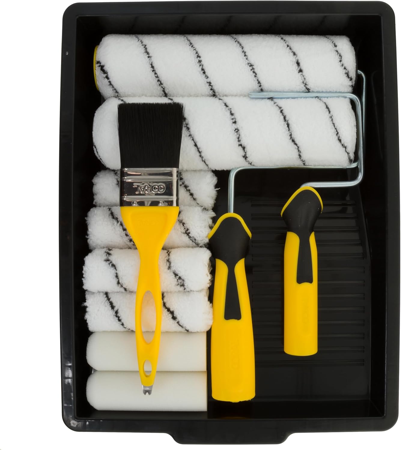 Coral 10501 Easy Coater Paint Kit with Headlock and Mini Roller Frame and Hybrid Brush 12 Piece Pack Set