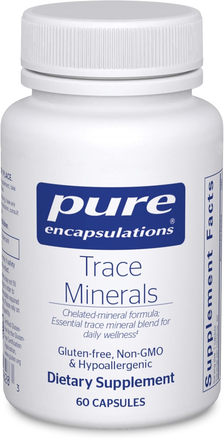 Pure Encapsulations Trace Minerals - Multimineral Supplement - Mineral Supplement - Supports Metabolism & Cellular Function* - Gluten Free & Vegan - 60 Capsules