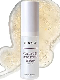 Sonage Collagen Boosting Serum: Vegan Anti-Aging Face Serum | Plumps, Smooths, Minimizes Pores, Wrinkles