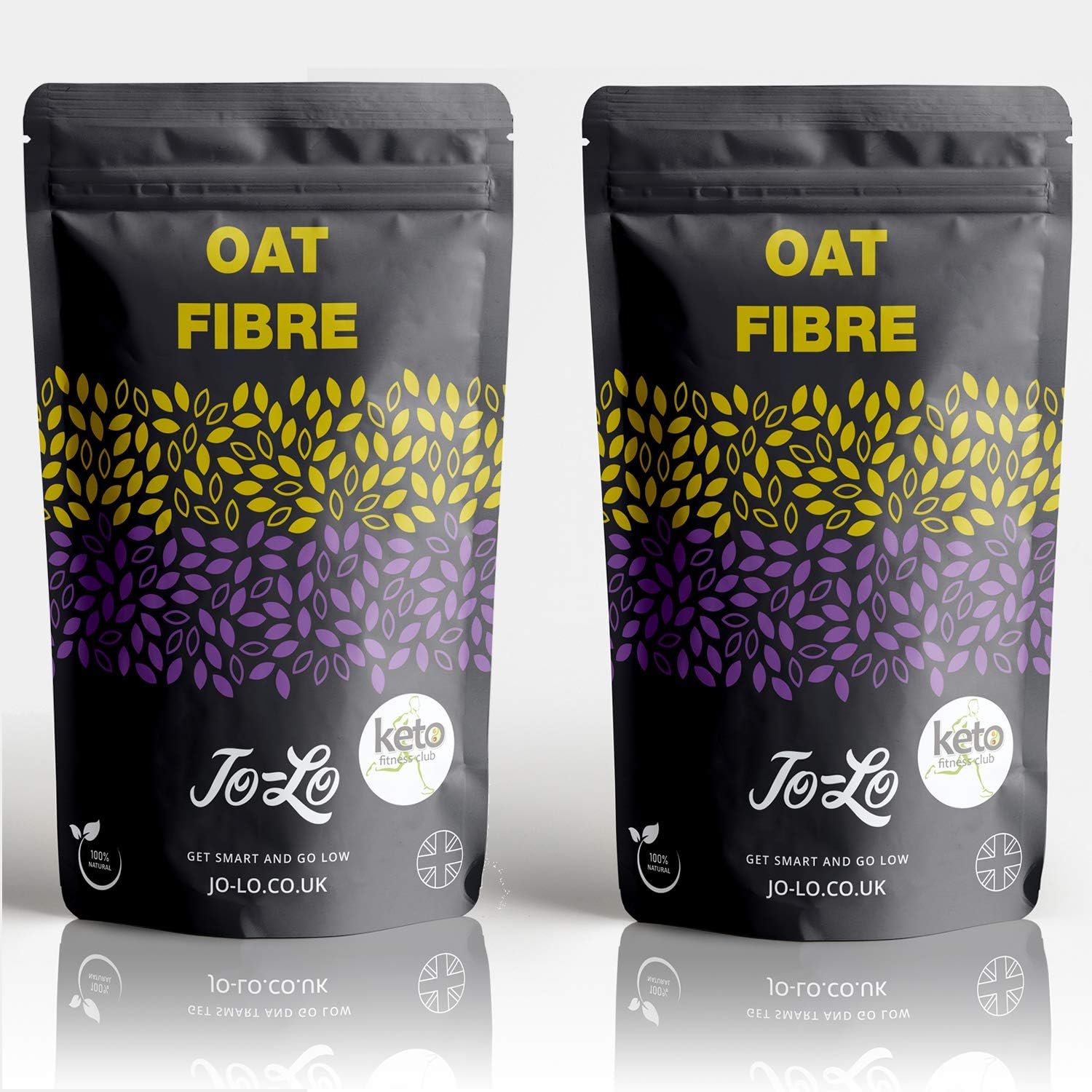 Jo-Lo Oat Fibre 2 x 500g - Ultra Fine Powder