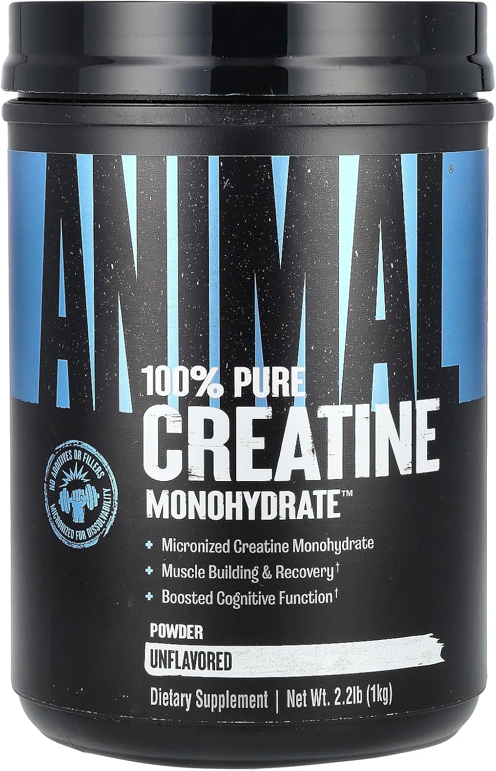 Animal Micronized Creatine, Monohydrate Powder, Unflavored, 2.2 lb (1 kg)