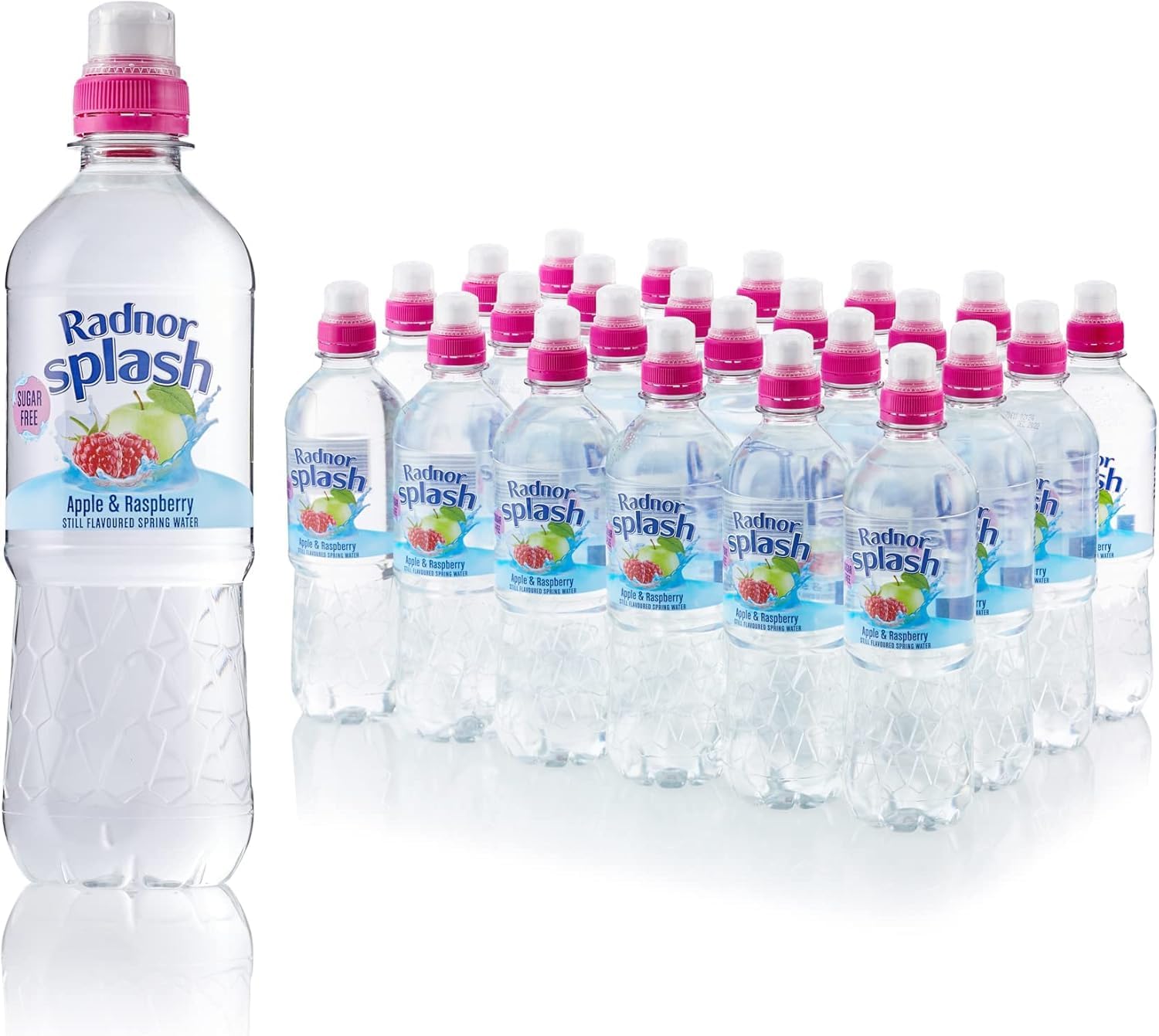 Radnor Splash Apple and Raspberry Sugar Free Flavoured Water Multipack 24 x 500ml