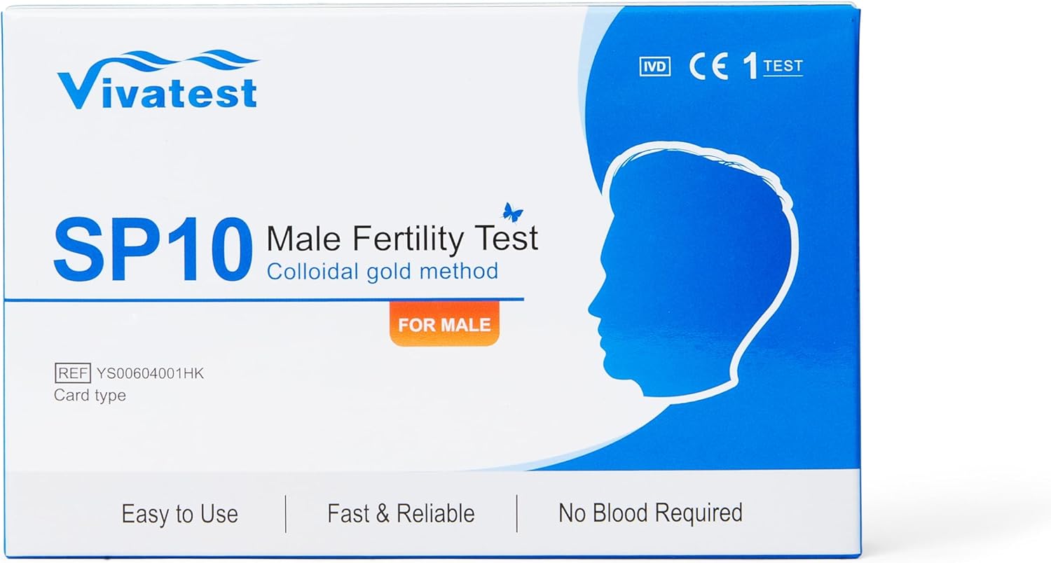 Male Fertility Test - Sperm Count Check for Men | Accurate Sperm Check Fertility Home Test | Fast & Private Kit for Men | Viva Test