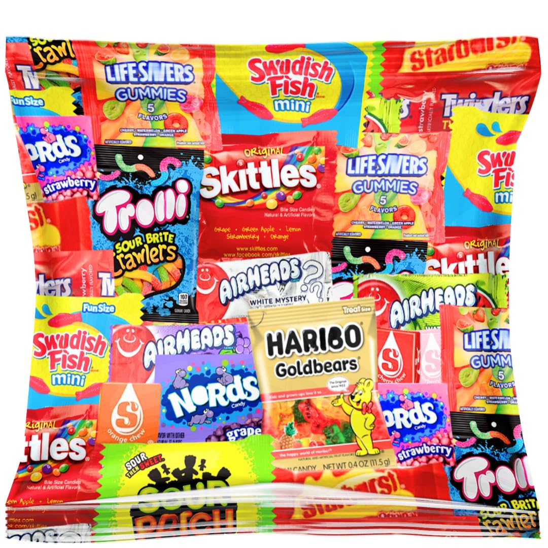 Bulk Assorted Individually Wrapped Candy Variety Pack (32 Ounces)