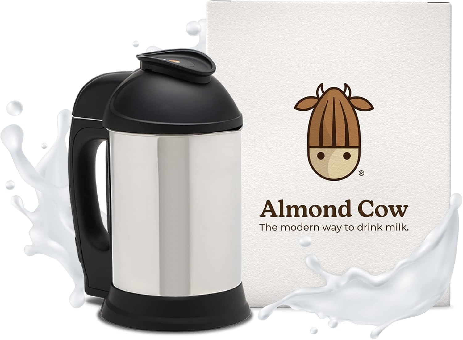 Almond Cow Milk Maker Machine, Plant-Based Milk Maker for Homemade Dairy Free Almond Milk, Soya Milk, Oat Milk, Coconut Milk, & More, Handy Kitchen Electrical Appliances, Makes 5-6 Cups Per Batch,220V