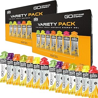 SiS Science In Sport Running Energy Gels, Full of Electrolytes, Good For Hydration, Flavor Variety Pack, Vegan, Gluten & Dairy Free, 14 x 60ml