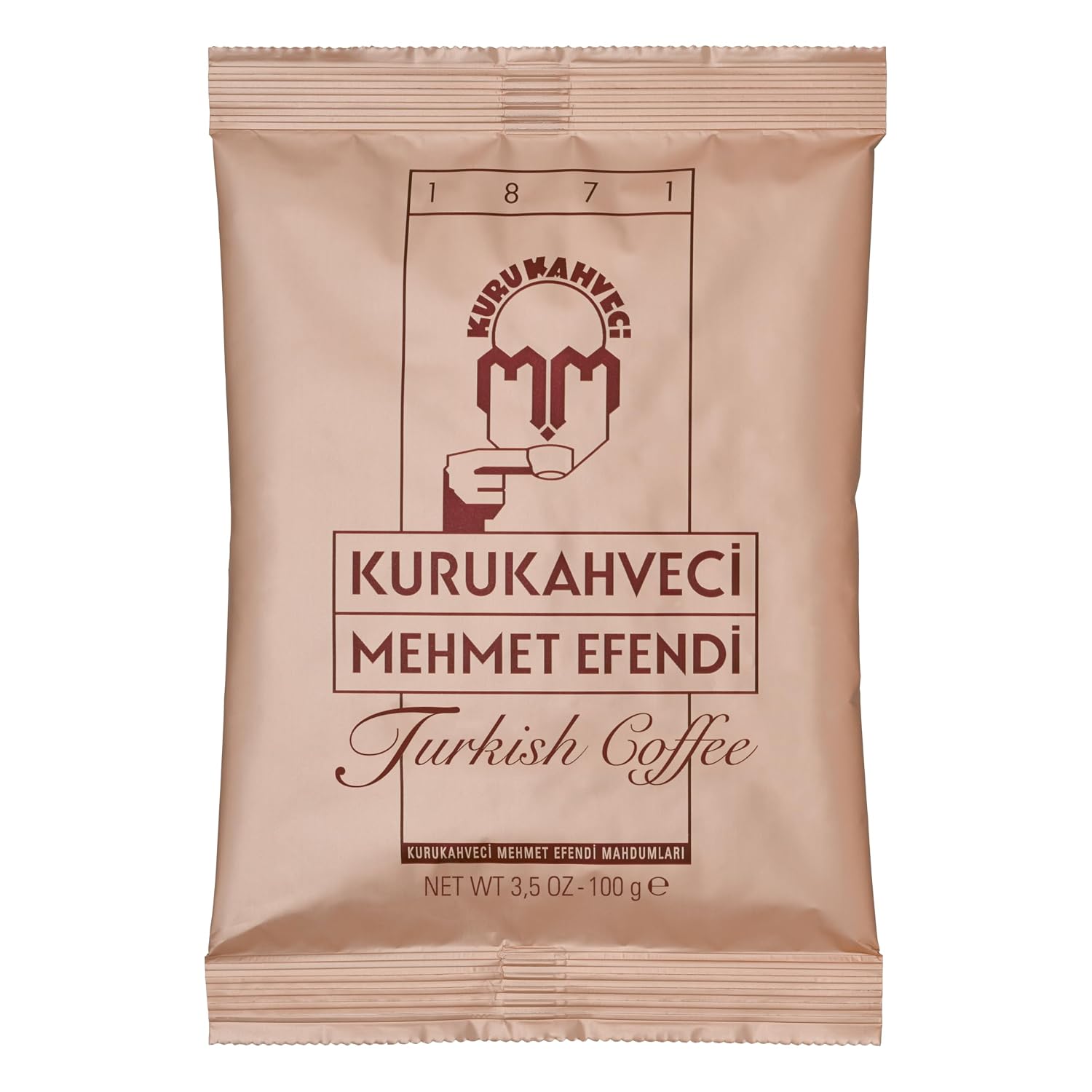 Kurukahveci Mehmet Efendi Turkish Coffee, Medium Roast for Cezve, 3.52 oz