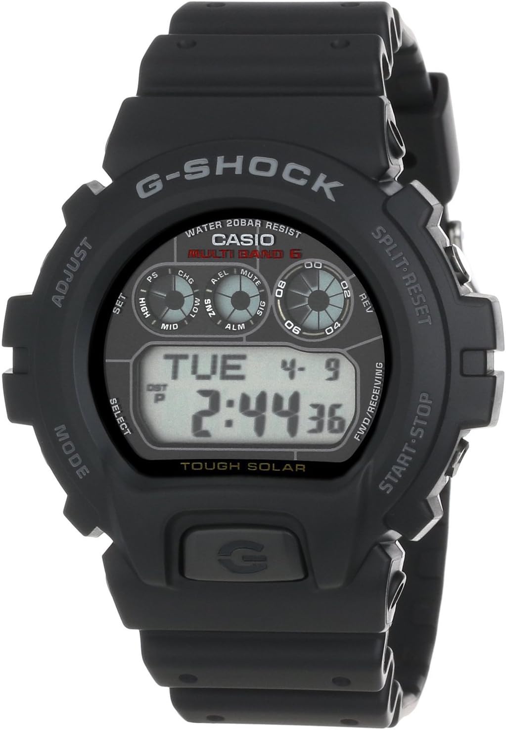 Casio G-Shock GW6900-1 Men's Tough Solar Black Resin Sport Watch