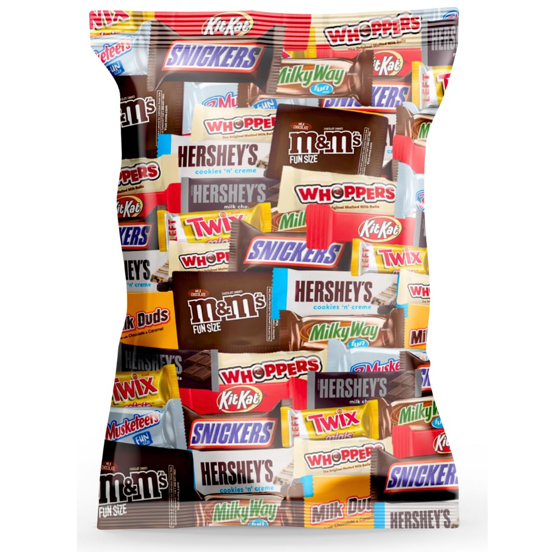 Halloween Chocolate Candy Variety Pack - 2 LB Bulk Fun Size Mix, Individually Wrapped for Trick-or-Treaters!