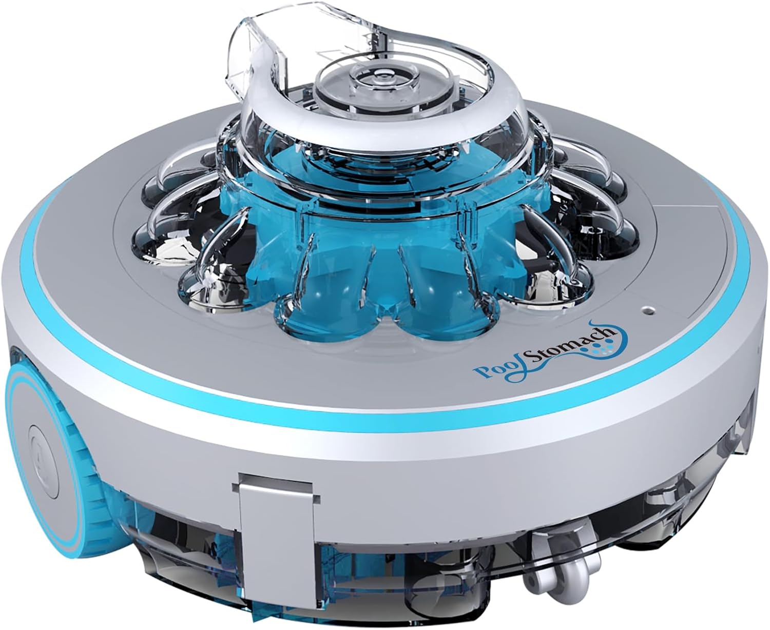 60 Cordless Robotic Pool Cleaner for Inground & Above Ground Pools - US Patented, 60-Min Runtime (Up to 645 Sq. Ft), Transparent Body & Powerful Suction