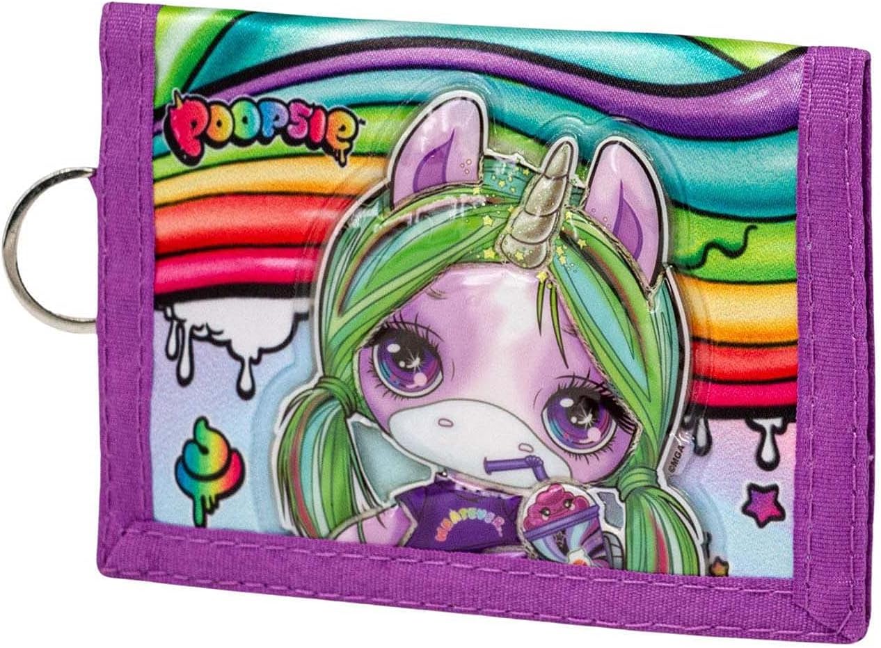 Poopsie Slime Surprise Rainbow-Velcro Wallet, Multicolour, 21.5 x 9 cm
