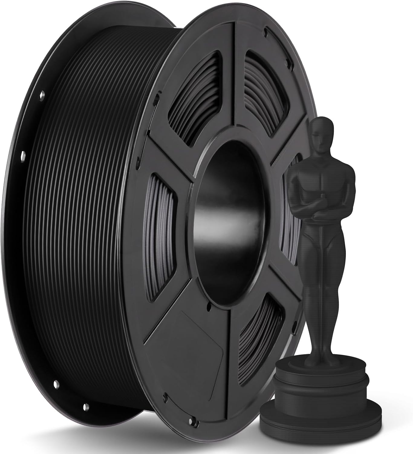 ANYCUBIC PLA+ 3D Printer Filament 1.75mm, High Toughness 3D Printing Filament, Dimensional Accuracy +/- 0.02mm, Print with Most FDM 3D Printers, 1KG Spool, Black