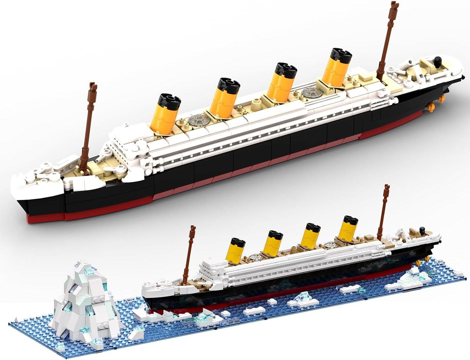dOvOb RMS Titanic Model Building Blocks Set, 615 Pieces Bricks, MOC Ship Model Display Collection Model Kit for Teens and Adults,Compatible with Major Brands