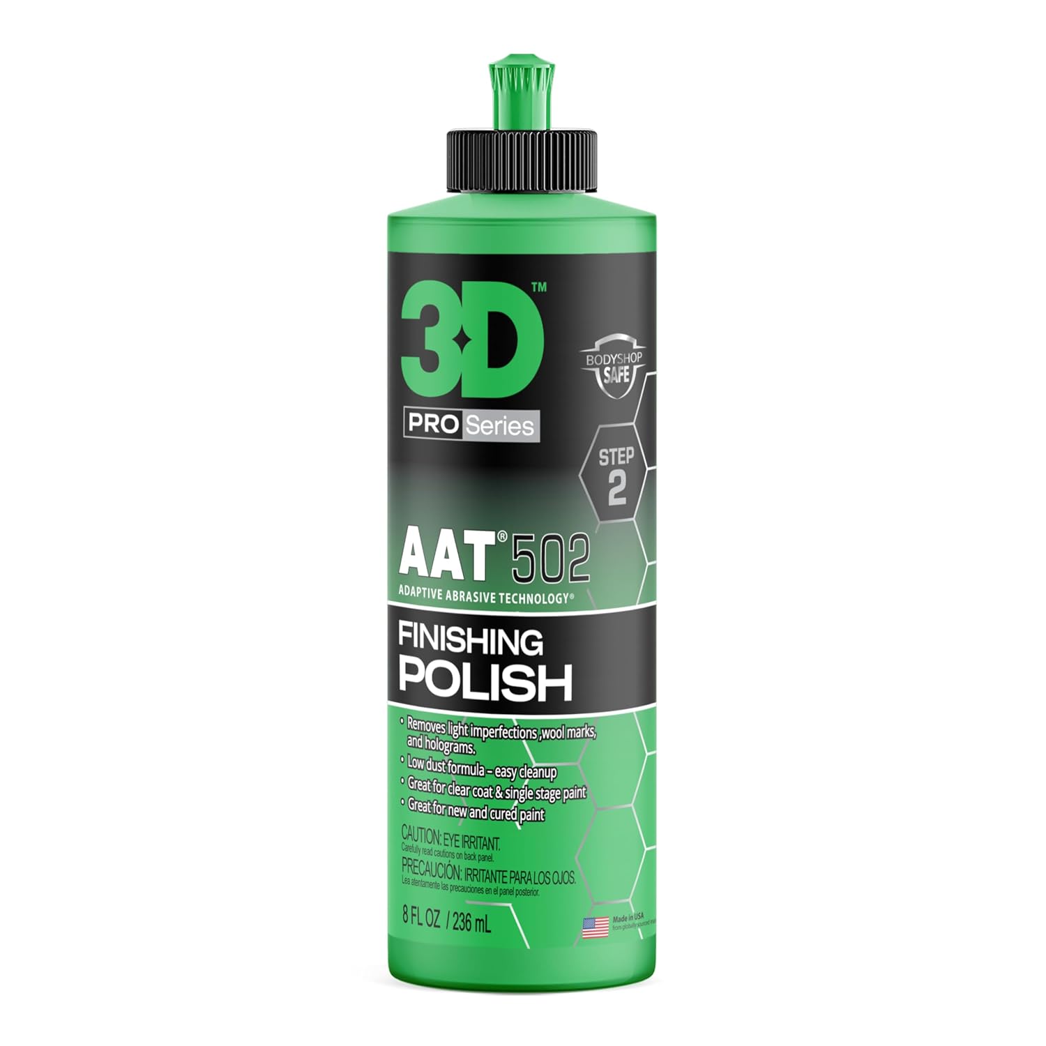 3D AAT 502 Finishing Polish - Adaptive Abrasive Technology - No Holograms (8oz)