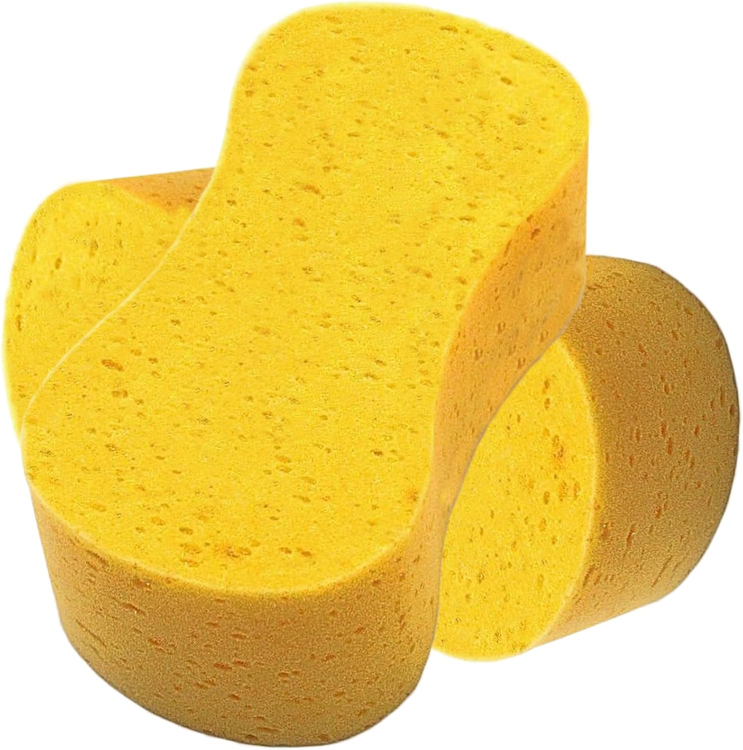 2 Pack Car Sponges,Jumbo Sponges For Car Cleaning,Anti Scratch Technology for Car Exterior & Window Washing- Perfect For Wheels, Windscreen & Bodywork (2 Yellow Jumbo Car Sponge)