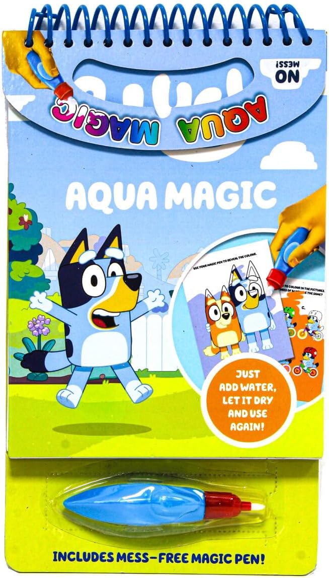 Bluey Aqua Magic - Colouring Books for Children, Ages 3 Years Plus