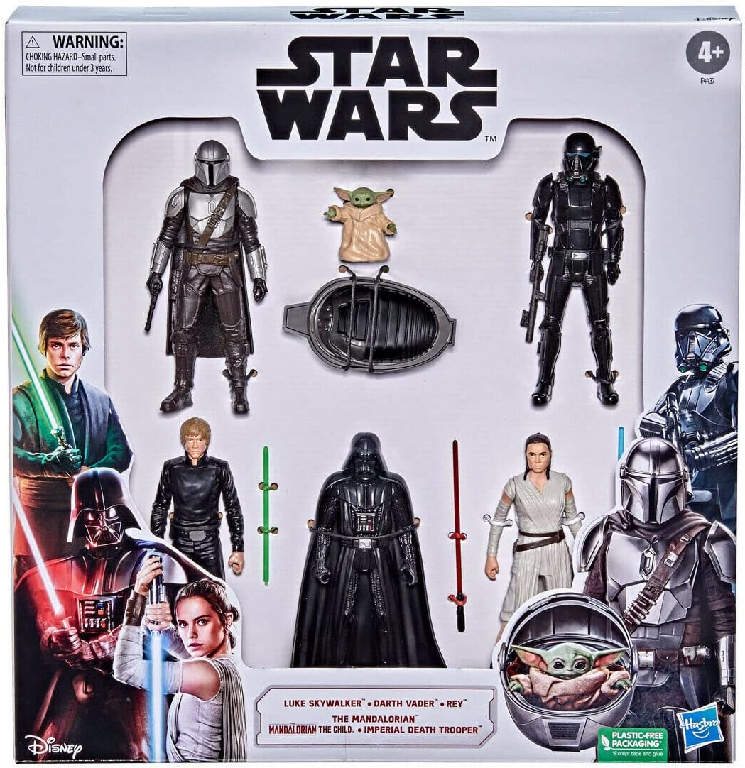 Star Wars Darth Action Figure Set of 6 for 4+ Years Kids - 6 Inch (15.2cm)