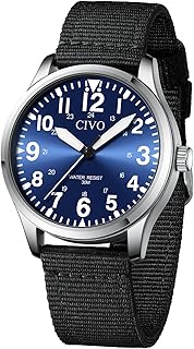 CIVO Analog Military Watches for Men: Waterproof Mens Watches for Field - Military Watch for Men