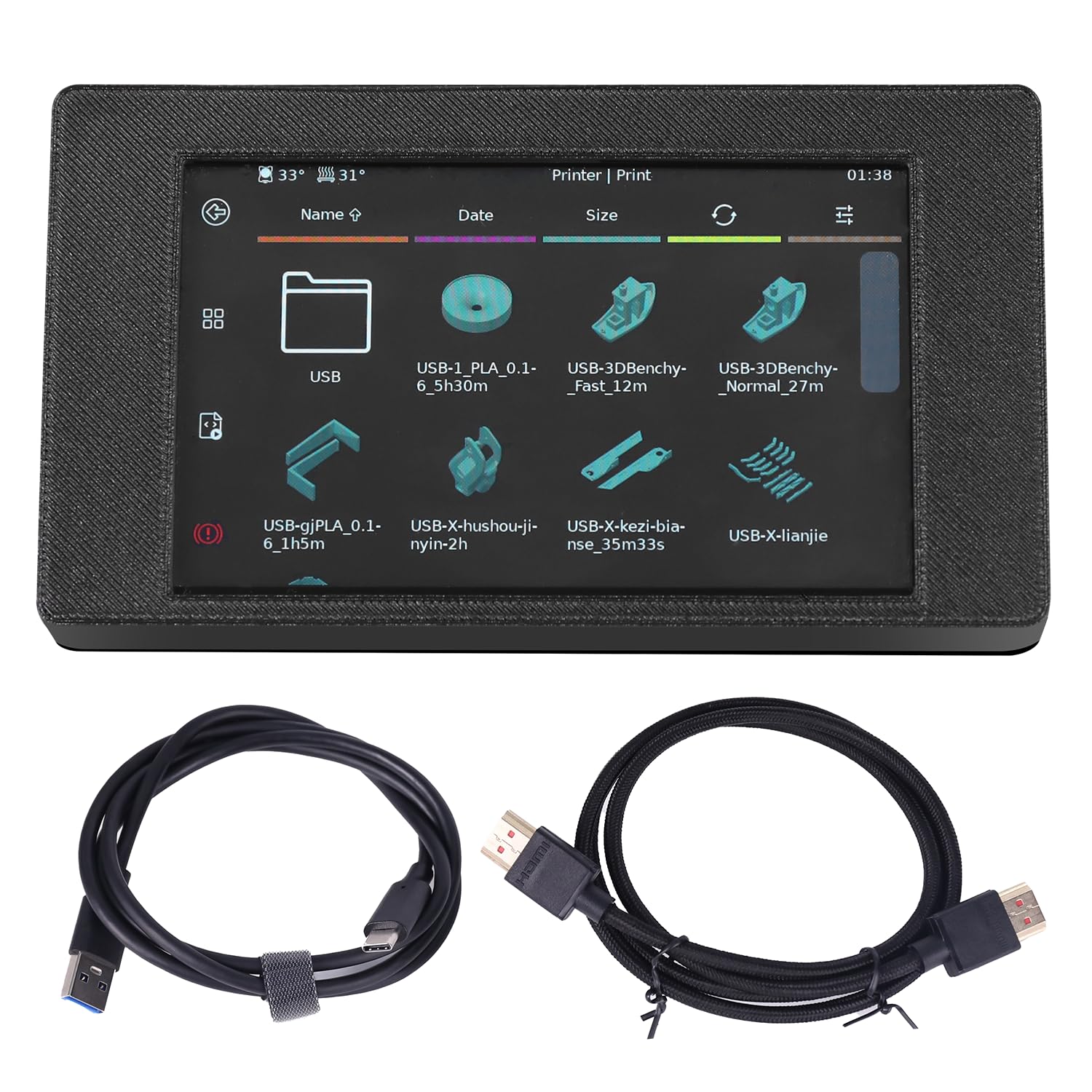 Sovol 5 Inch IPS50 HDMI Capacitive Touch Screen with Klipper Firmware and Desktop Stand for Sovol SV08 Sovol Zero 3D Printer