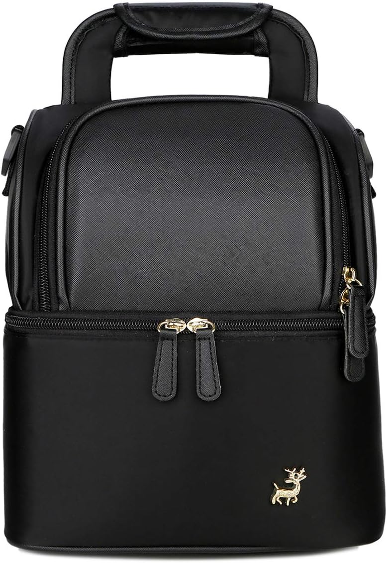 Meichoon Waterproof Breast Milk Baby Bottle Cooler Bag Portable Thermal Insulated Lunch Box/Large Capacity Handbag/Baby Milk Bag Freezer/for Work Mommy Women Men