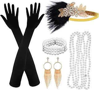 ASTARON 1920s Accessories for Women, Great Gatsby Flapper Accessories Fashion Roaring 20s Accessories for Women