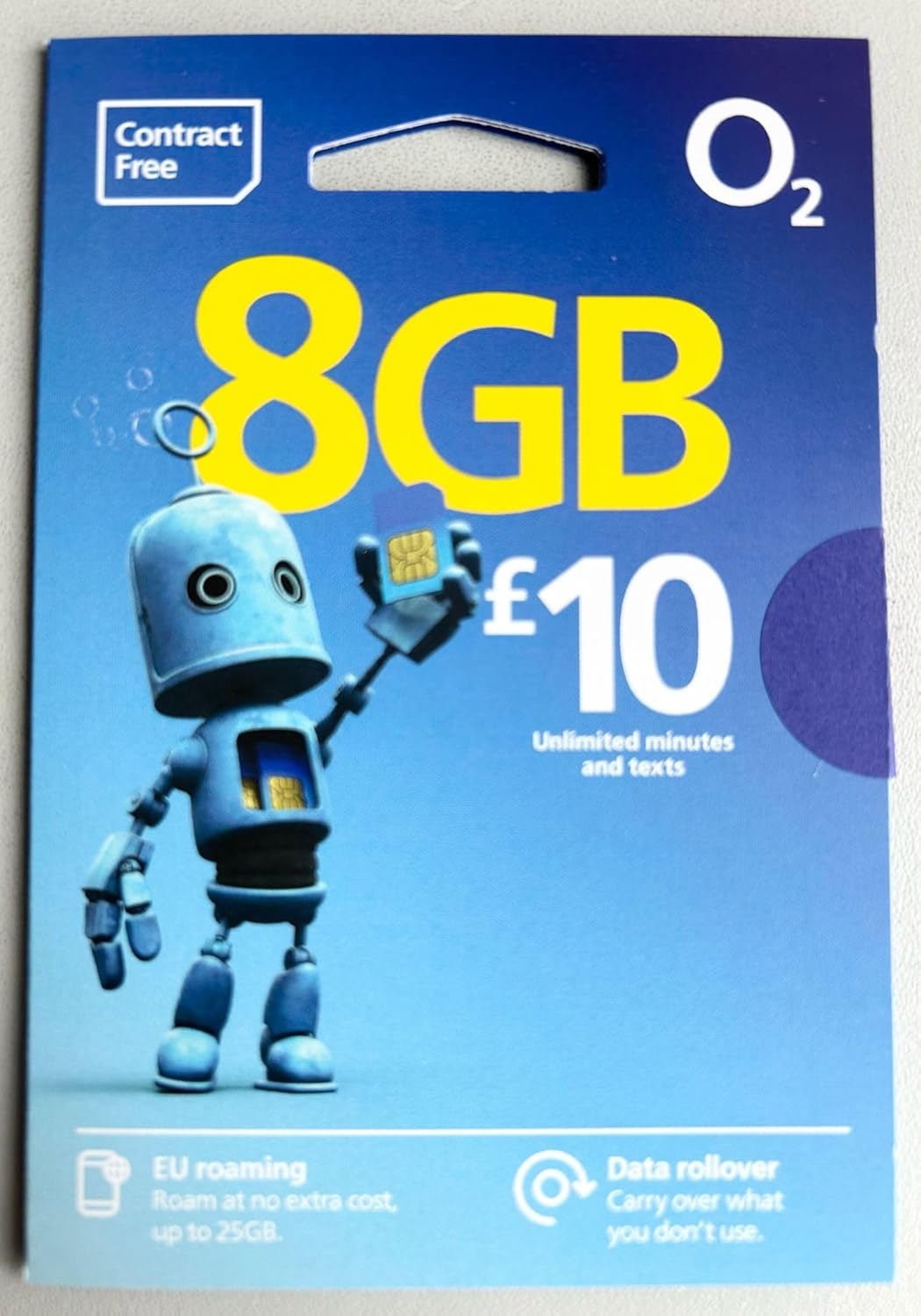 O2 Big Bundle 10 tariff SIM Card, BB10 Model, LTE Technology