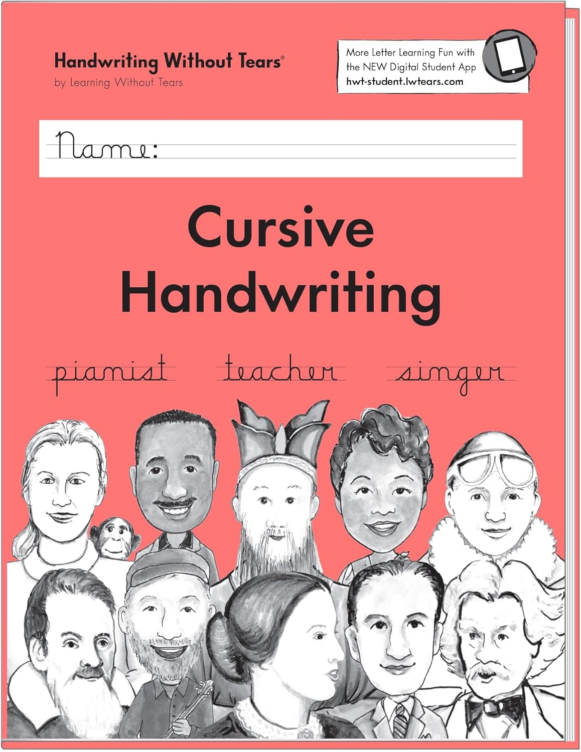 Learning Without Tears Cursive Handwriting Student Workbook, Age 8+, 3rd Grade+, Handwriting Practice, Writing Book, School & Home, Lanugage Arts, Tutoring, Sensory