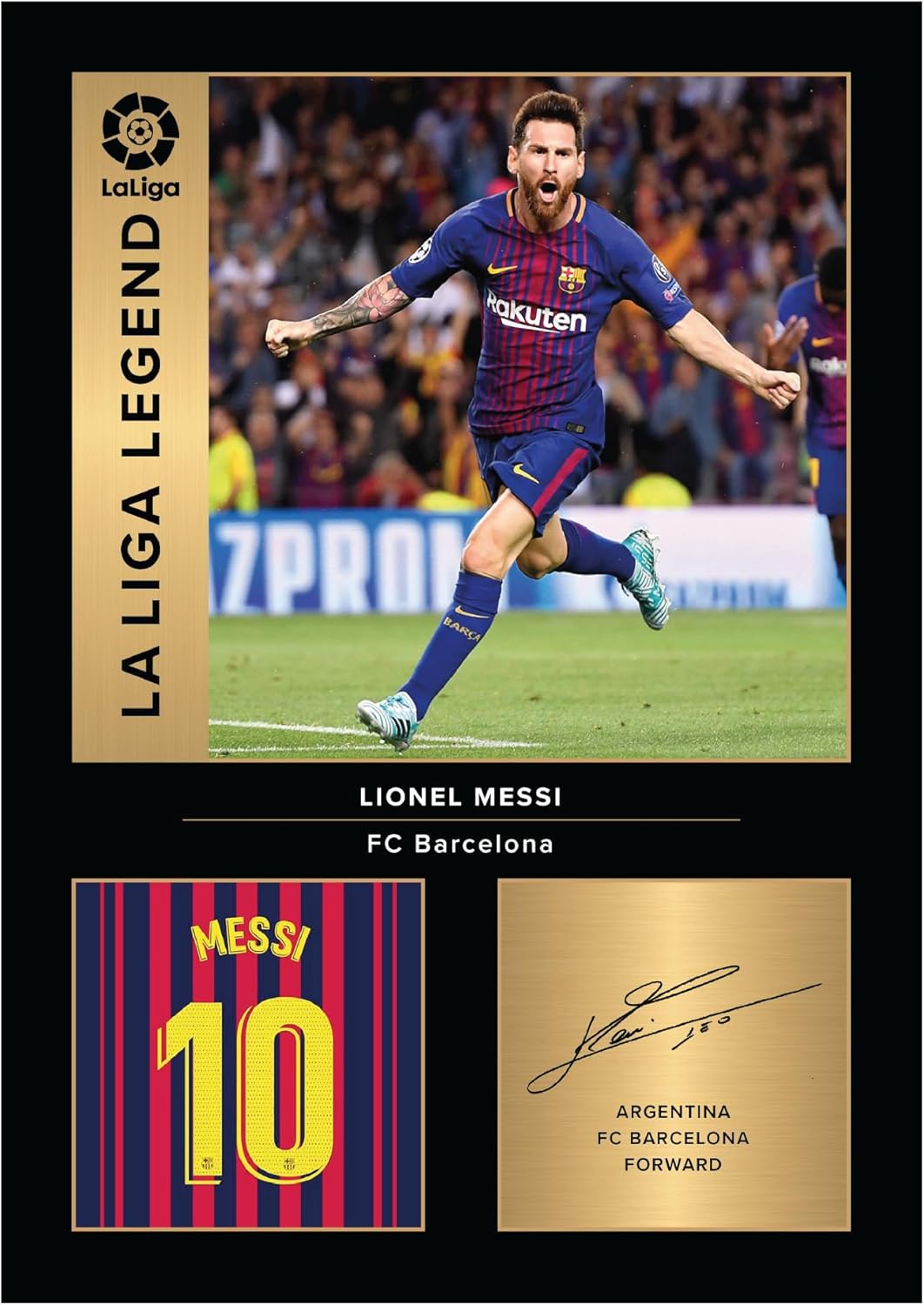 Icons Wall Art Lionel Messi Barcelona Legends Signed A4 Printed Photo Picture Display Gift For Barca Fans Digitally Reproduced Signature Unframed