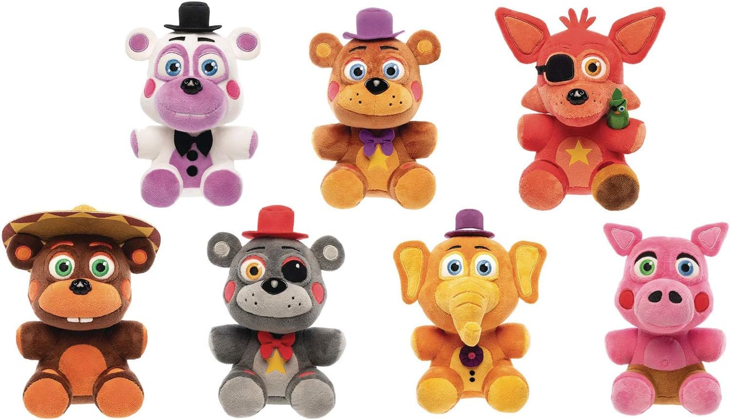 Five Nights at Freddy's Pizza Simulator Plush Set of 7