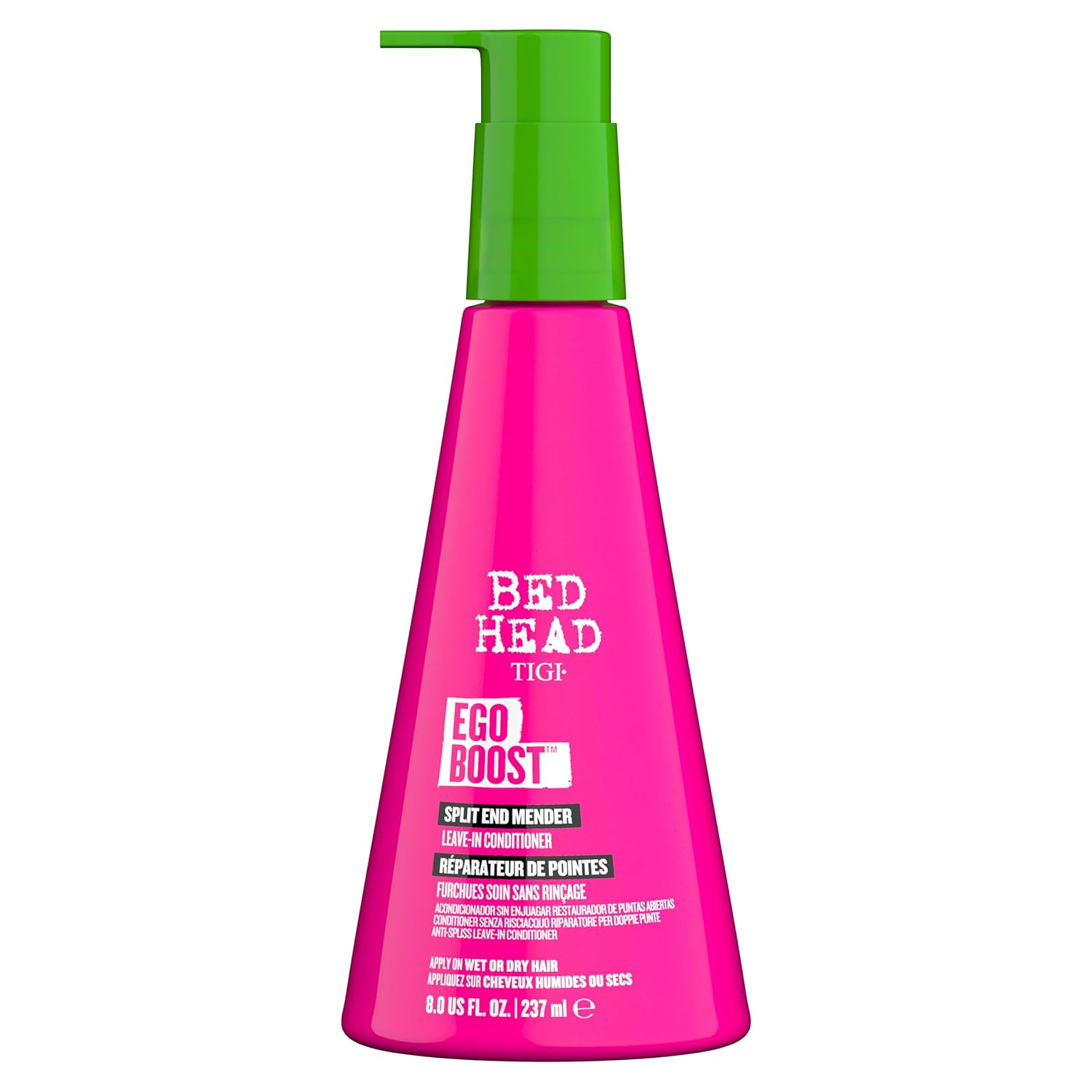 Bed Head by TIGI Ego Boost Leave In Hair Conditioner – Professional Repair Treatment for Dry, Damaged Hair with Split Ends, Anti Frizz, Moisturising Conditioner Cream, Safe for Dyed Hair