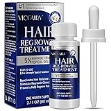 5% Minoxidil for Men and Women, Hair Regrowth Treatment for Thinning Hair and Hair Loss, Topical Solution - 1 Months Supply - Dermatologist recommended (Pack of 1)