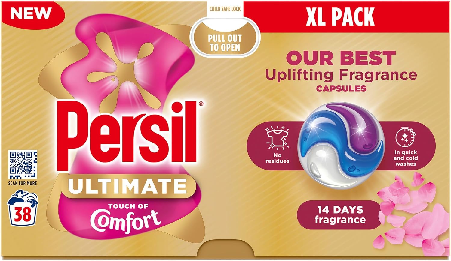 Persil Ultimate Touch of Comfort Washing Capsules 38 washes