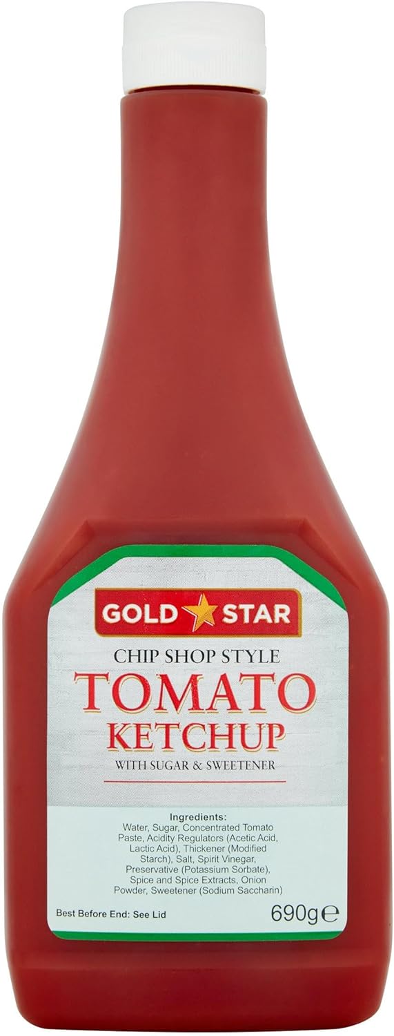 Gold Star Tomato Ketchup with Sugar & Sweetener 690g