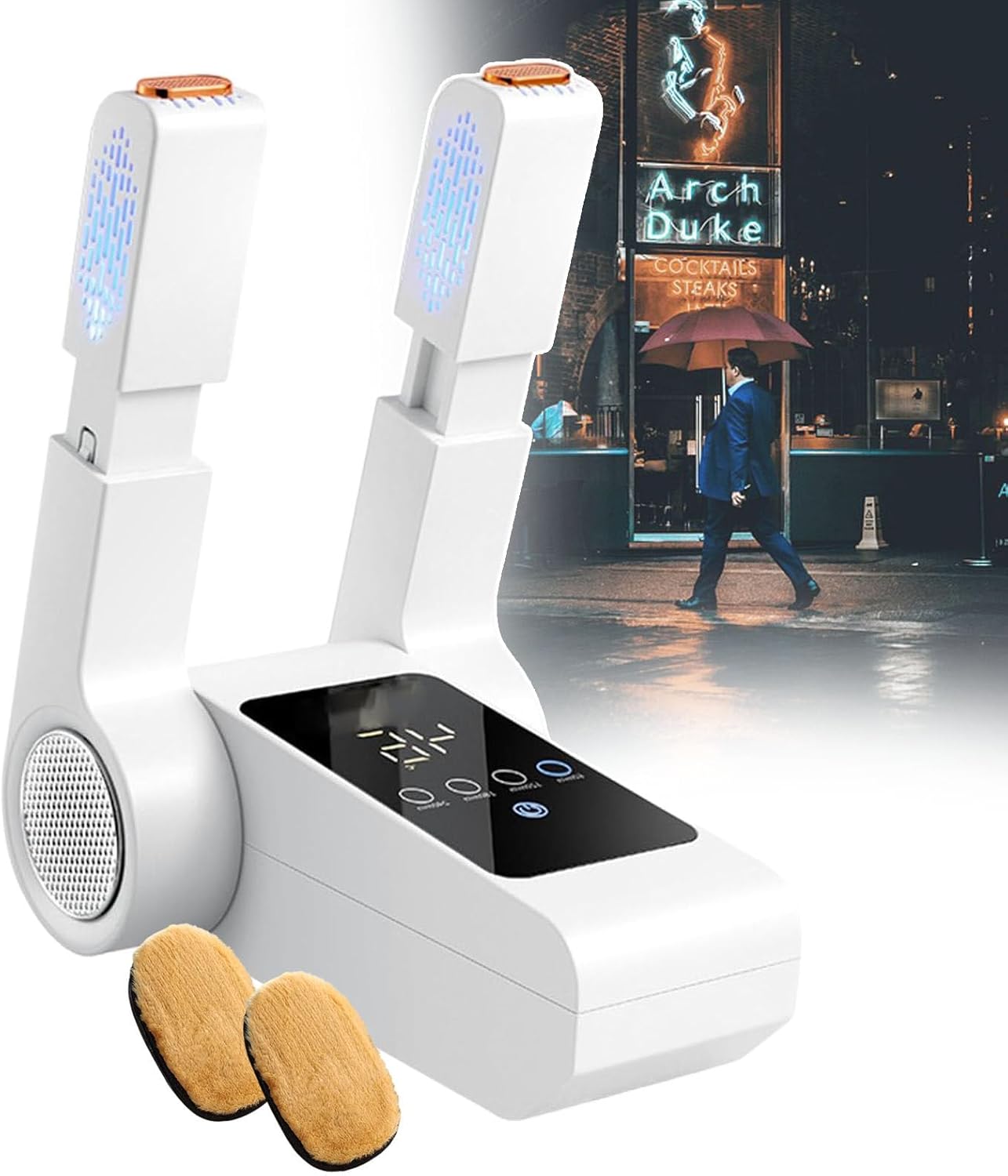 Foldable Shoe Warmer,Boot Dryer For Work,Portable Shoe Dryer,Stretchable Air Outlet,55°C -60°C Constant Temperature Design,For Sweaty Shoes/Hats/Glove/Sock,Easy To Clean