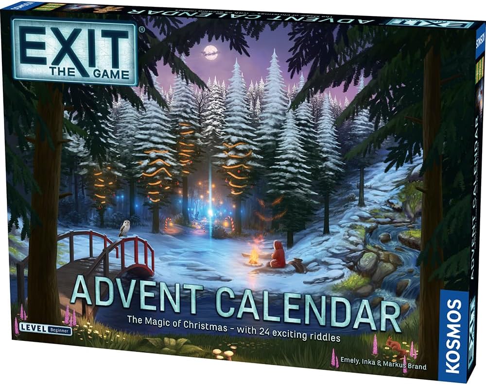 EXIT: The Game - Advent Calendar | Magic of Christmas | Thames & Kosmos | Christmas Inspired Interactive Escape Room | 24 Days of Puzzles | Ideal Christmas Gift | 1+ Players