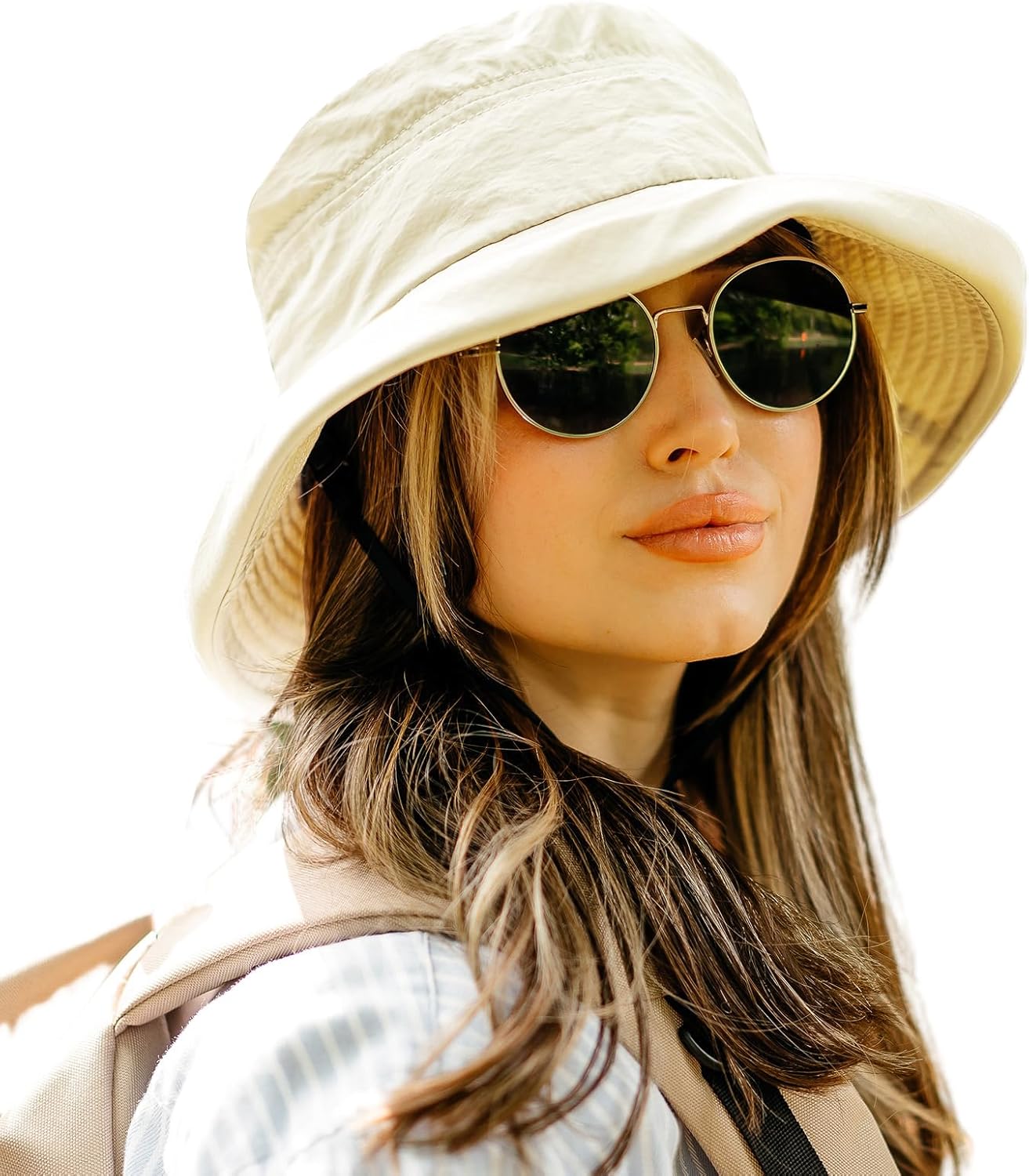 TOP-EX Sun Hat Women Wide Brim UV Protection Ladies UPF 50 Summer Bucket Hat Foldable Outdoor Sunhat for Fishing Water-Resistant