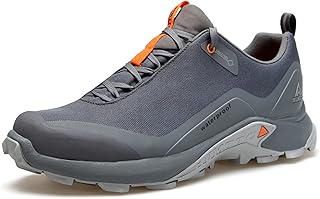 HUMTTO Men's All-Terrain Waterproof Hiking Shoes Lightweight Breathable Trekking Trails Shoes Anti Slip Outdoor Shoes