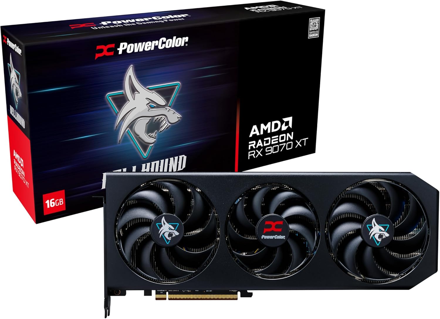 PowerColor Hellhound AMD Radeon RX 9070 XT 16GB GDDR6