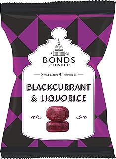 Original Bonds Of London Bonds Blackcurrant And Liquorice Imported From The UK England Best Of British Gummy Candy Blackcurrant Flavour