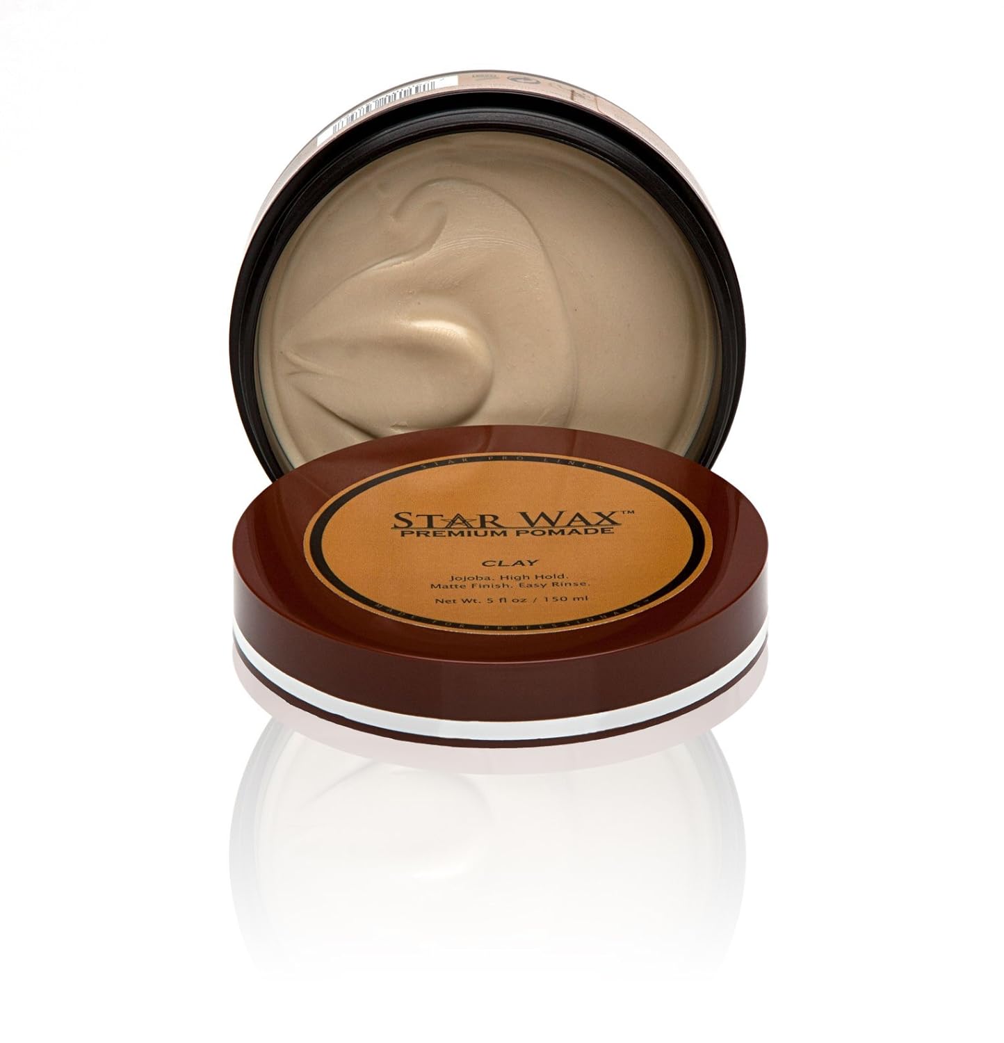 Star Wax Premium Pomade, Clay, 5 fl oz / 150 ml
